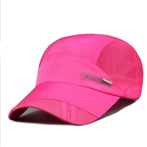Mens and womens quick-drying sun hat outdoor mesh Breathable peaked cap and sun hat