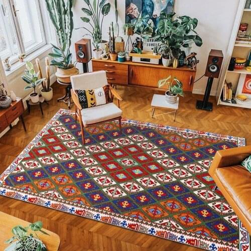 Bohemian Art Printed Pattern Floor Mat Door Mat Anti-slip Mat Carpet Bedroom Home Decoration