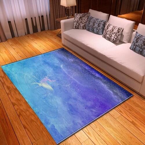 New creative corridor carpet bedroom home carpet elk living room modern 3D printing carpet childrens Non Slip carpet