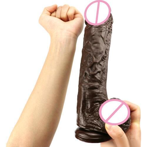 New Coffee Colors Realistic Penis Super Huge Big Dildo with Suction Cup Sex Toy for Woman Sex Product Female Masturbation Cock
