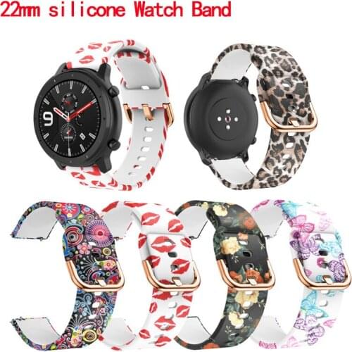 22mm Watch Band Strap for Huawei GT 2E 46mm silicone pattern watch belt Bracelet 22mm sport Wriststrap for Huawei Huawei gt2e