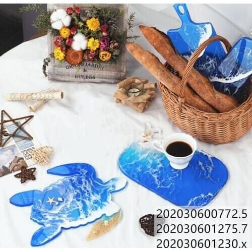 Whale Sea turtle Tray Coaster Silicone Mold Resin Molds For DIY Crystal Epoxy Resin Coaster Home Decoration Resin Crafts