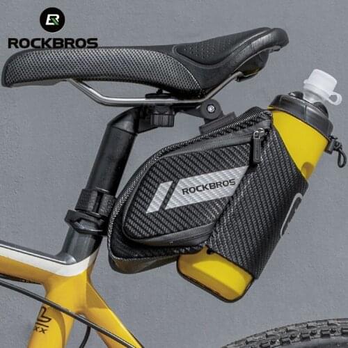 ROCKBROS Waterproof Bicycle Bags MTB Bike Pannier Road Bikepacking Rear Bag Large Capacity Cycling Case With Water Bottle Holder