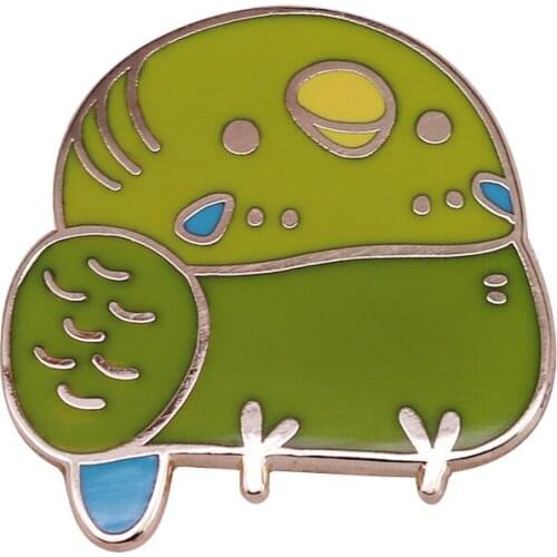 Super cute fat bird lapel pin Kawaii shirt jacket bag decor
