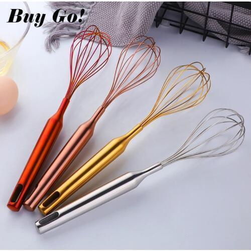 New Arrival Egg Beaters Stainless Steel Egg Whisk Egg Frother Milk Beater Egg Blending Stirring Hand Whisk Mixer Kitchen Gadgets