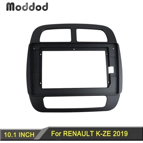 10.1 Inch Fascia for RENAULT K-ZE 2019 Car Double Din Frame Stereo GPS Player Install Panel Dash Surround Trim Kit Face Plate