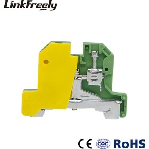 10PCS EK4/35 Electrical Cable Wire Connector Terminals Ground Screw Terminal Block Wiring Connection Terminator Wire Joint