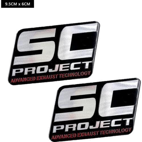 2PCS Aluminium Motorcycle Exhaust Pipes Pipe Decal Sticker Scorpio For SC Project for YAMAHA Kawasaki Suzuki Harley Honda