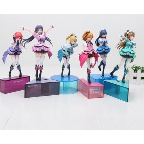 23cm Anime Love Live Honoka Minami Kotori Sonoda Umi Yazawa Niko Girls PVC Action Figure Model Doll for Collection