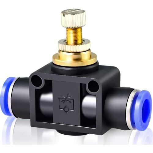 50PCS LSA Pneumatic Valve throttle SA 4-12mm Air Flow Speed Control Tube Water 4mm 6mm 8mm 10mm Pneumatic Fittings Set