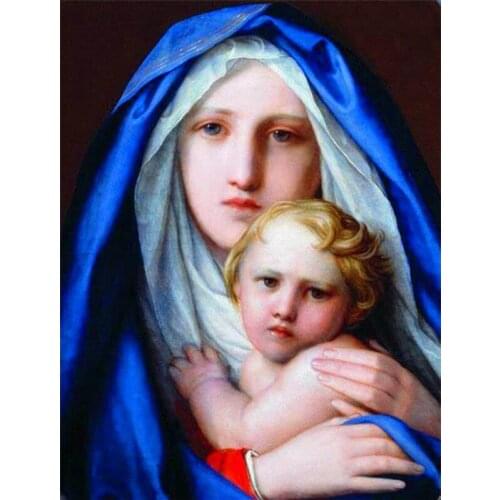 5d Diamond Painting New Arrivals Virgin Mary Diamond Embroidery Sale Christ Religion Kids Rhinestones Mosaic Decor