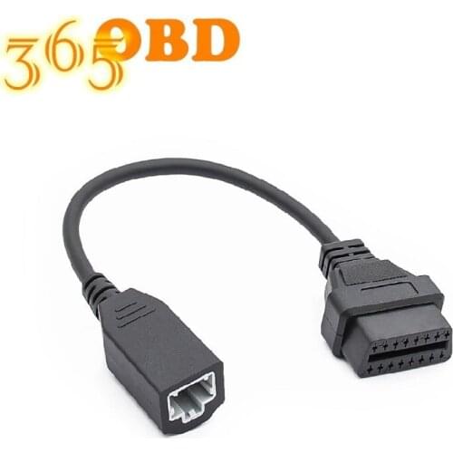 10Pcs New Car Auto Black Diagnostic Scanner Extension Adapter Cable Connector Accessories Fit For Honda 3 Pin OBD to 16 Pin OBD2