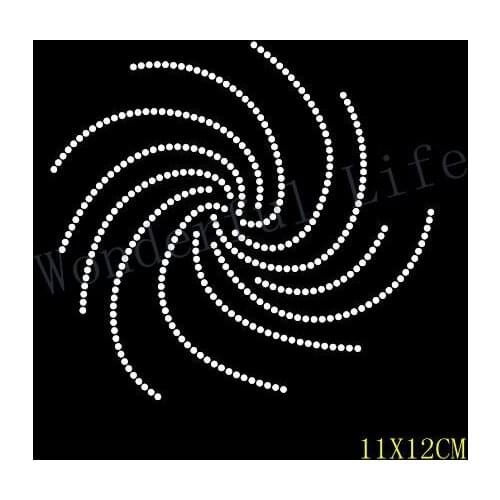 Free Shipping Sparkle wheel Rhinestone Hotfix Iron on Transfer Motif Appliqué