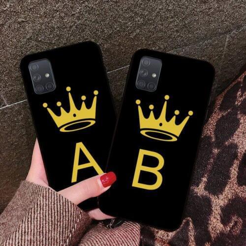Funny gold crown letters Phone Case Cover For Samsung A10 A20 A30 A40 A50 A70 A80 A71 A91 A51 A6 A8 2018