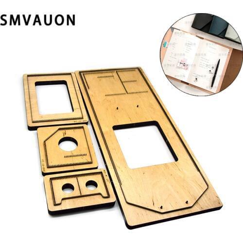 SMVAUON Cut Machin Decoration Heating Stamp Classic Fashion Wooden Mold Cutting Diy Notebook Cover Handmade Leather Art Notebook