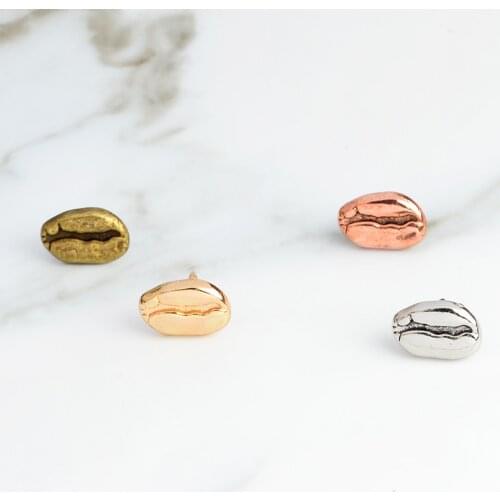 4 color red cooper ancient Simple color coffee beans pin Enamel Pin Bag Backpack Jeans Jackets Jewelry for Men Women Accessories