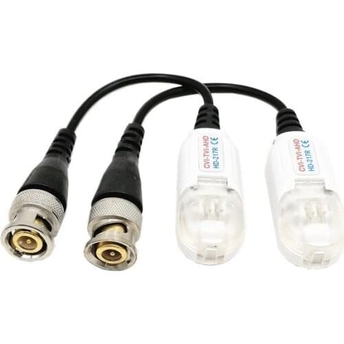 1 Pair HD 1080P AHD/TVI/CVI Security Camera Passive Video Balun BNC Connector To UTP Balun for Analog CCTV Camera