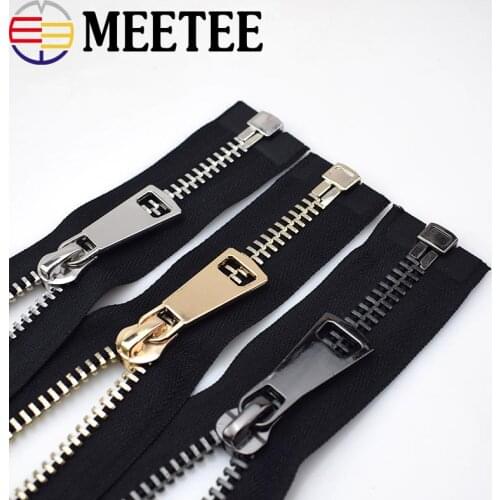 1pc Open-End Metal Zippers Eco-friendly 10# 70/80/90cm Zipper Zips for Sewing Down Coat Garments Zipper Sewing Accessories Tools