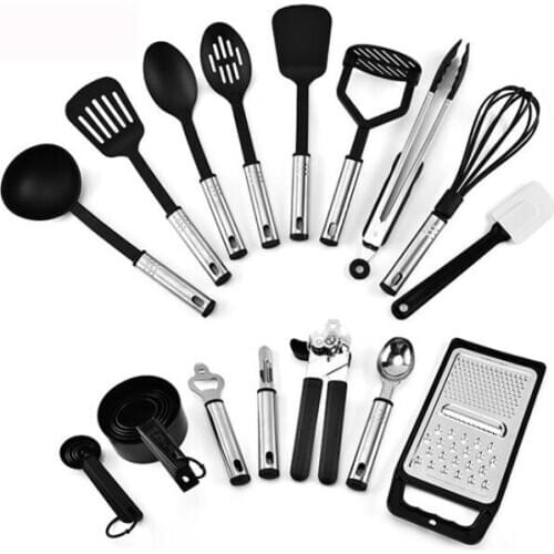 Silicone Kitchen Utensils Set Non-stick Kitchenware Cooking Tools Spoon Spatula Ladle Egg Beaters Tools Gadget Accessories