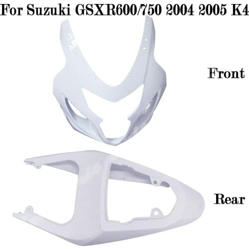 Unpainted Front Cowl Rear Tail Fairing For SUZUKI GSXR600/ GSXR750 2004 2005 K4