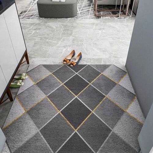 New PVC Entrance Mats Carpet Pattern Door Mat Carpet Kitchen Mat Bathroom Mat Hallway Door Mats Anti-slip Can Be Cut Mats Carpe