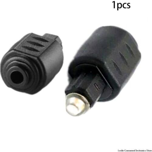 New Optical Audio Adapter 3.5mm Female Jack Plug to Digital Toslink Male 3.5mm female plug plug digital Toslink dropshipping Hot