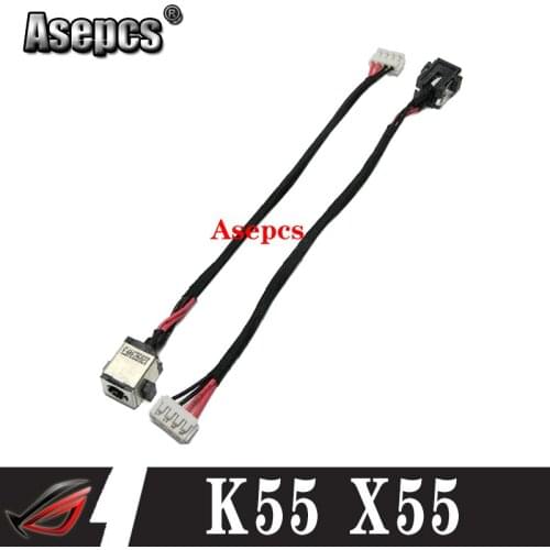 New Laptop DC Power Jack Cable Charging Port Wire For Asus R500VM K55 K55A A55 K55N U57 U57A K55VM K55VD A55V F550 F550J F550JD