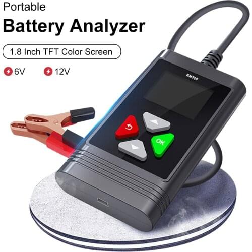 Wholesale 6V 12V Car Battery Tester Analyzer 100-2000CCA 2-220AH Cranking Test Reverse Protection Charge Check Diagnostic tools