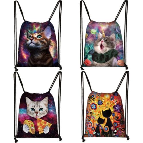 Cat Unicorn Backpack Teenager Girls Travel Bags Women Fashion Storage Bag Kids Bookbag Children School Backpack Female Shopping