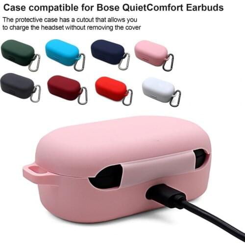 Silicone Protective Case Soft Cover for Bose QuietComfort Bluetooth Earphones