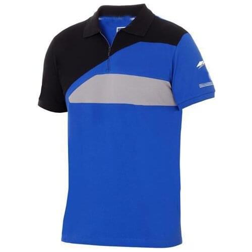 Blue 100% Cotton Polo T Shir Summer Moto GP For Yamaha Mens Motorcycle Racing Biking Motocross ATV Cycling