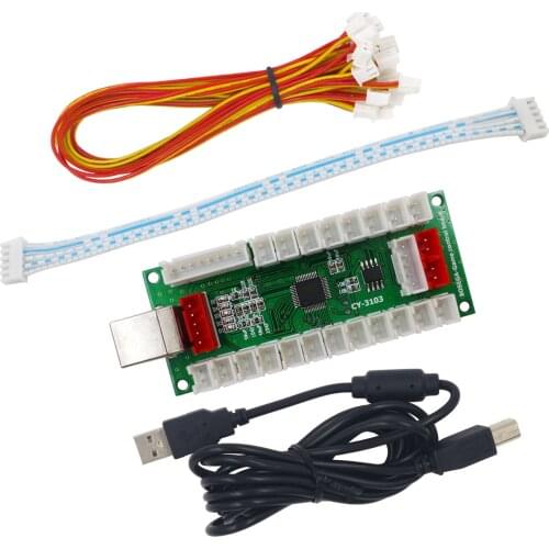 SJ@JX Arcade USB Encoder PC PS3 Android PS3 Encoder Power 5V Zero Delay Arcade Joystick Android Encoder