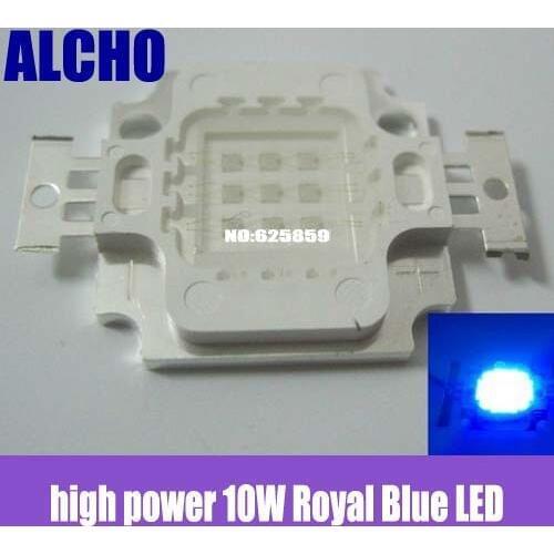 Free 10pcs x high power 10W Royal Blue LED 450nm-455nm For Aquarium light & plant