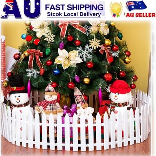 TINKSKY White Picket Fence Miniature Home Garden Christmas Xmas Tree Wedding Party Decoration (25 Pieces)