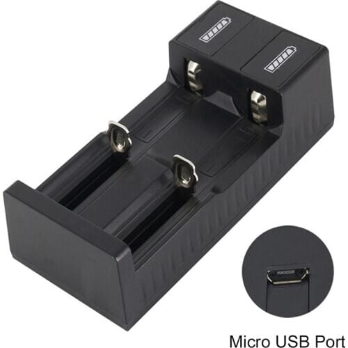 Dual Slots USB Batteries Charger Protection IC Universal Battery Charger For 18650 Li-ion (no battery) 3.7V Rechargeable 2 Slots