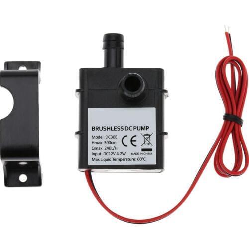 USB DC 12V 4.2W Mini Brushless Water Pump 3M Pumping Head 240L/H Submersible Fountain Aquarium Circulating for Pool