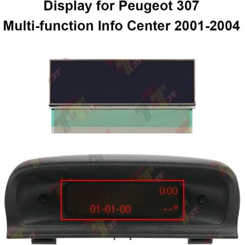 LCD Display with Ribbon / Flat Cable for Citroen C5/Xsara for Peugeot 307 206 Pixel Repair LCD Glass