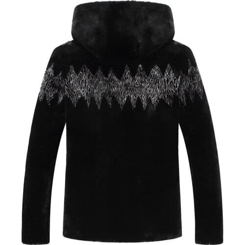 Winter Jacket Natural Sheep Shearling Fur Coat Men Clothes Fashion Mens Short Jackets Winterjas Heren 16-B06 MY782