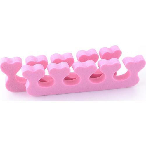Color Random 1 pair Fashion Cute Sponge Makeup Tools Nail Art Soft Finger Toe Separator Pedicure Manicure Sponge Tools