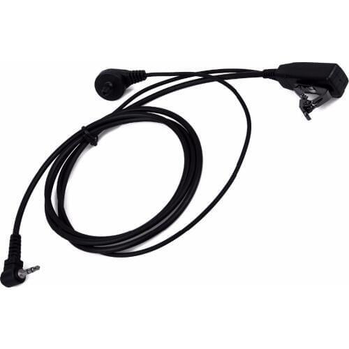 2.5mm Covert Air Acoustic Earpiece Headset Microphone for Uniden Handheld Radio TR620 GMR1636 Walkie Talkie Accessories