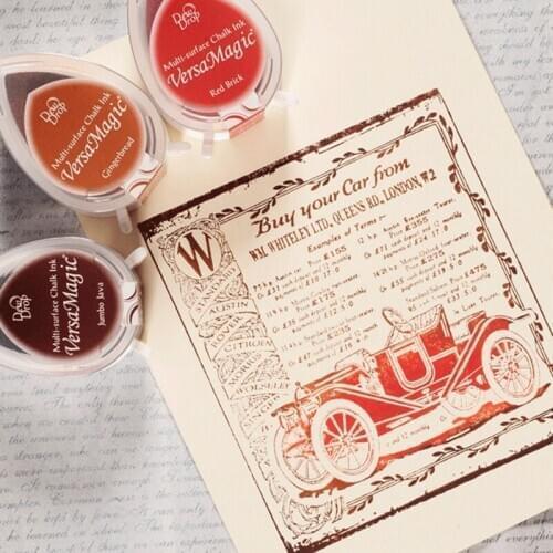 36 Colors Japanese Stamp Pad Rubber Stamp Seal Hand Account for Quick-drying Inkpad Stamp Pad Stencils for DIY Scrapbooking