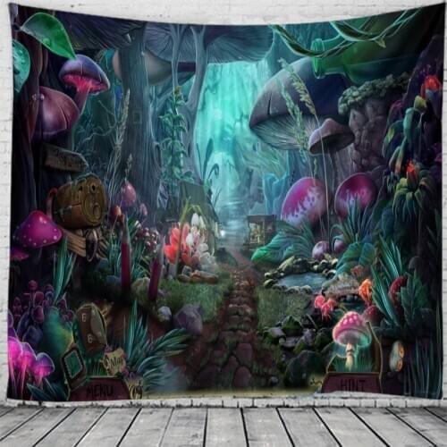 3D Tapestry Wall Hanging Bed Spread Beach Towel Table Cloth Yoga Mat Home Decoration Concise Style Design Christmas Decoration