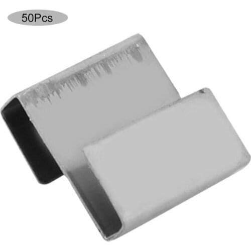 50pcs Stainless Steel Greenhouse Overlap S Clips Durable Glass Frame Fixing Clamp Glass Clamp