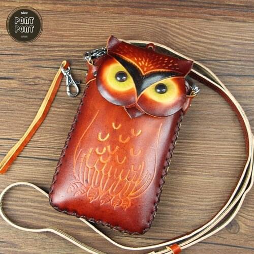 Handmade Phone Case Mini Handbag Shoulder Strap Crossbody Bag For Women Handcraft Animal Cute Small Handbag sac a main femme bol