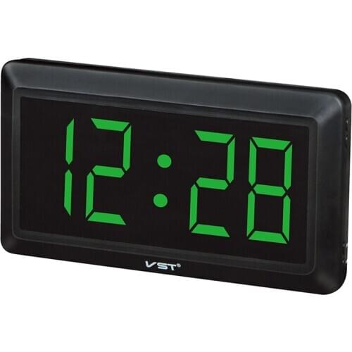 Digital Electronic Wall Clock With Large LED Number Also For Desk Beside Not Alarm Clock 33X17X3.5cm Super Big Size