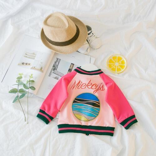 Children Girls Clothes Kids Baseball Jacket Toddler Fashion Jacket 2020 Spring Autumn Baby Outwear For girl Coat