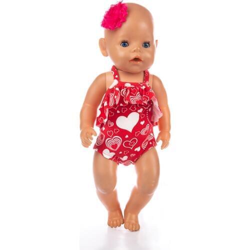Baby New Born Doll clothes 18 inch 43 cm swimsuit, down spring summer winter shawl Unicorn clothes for Children gift 027