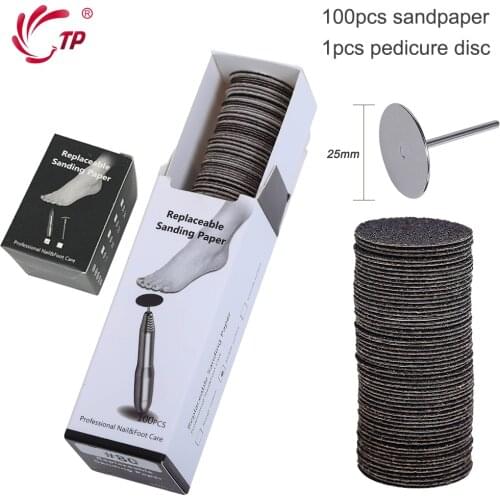 100/200pc Electric Callus Peel Remover Replace Foot Sanding File Hard Dead Skin Polisher Exfoliating Grinding Sandpaper Pedicure