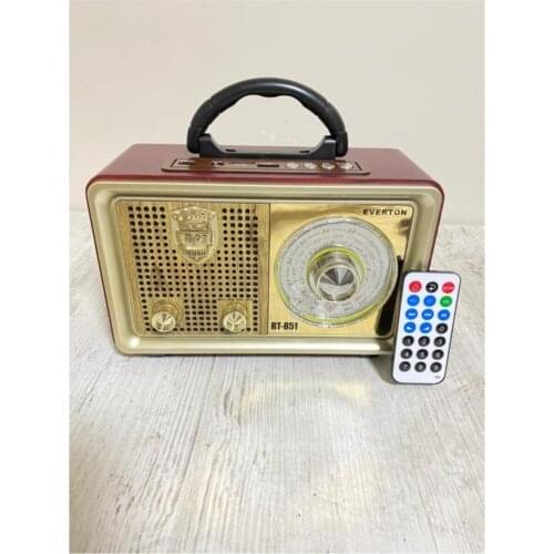 Everton Rt-851 Bluetoothlu Controlled Nostalgic Looking Radio Music Player Vintage Radio Retro Radio