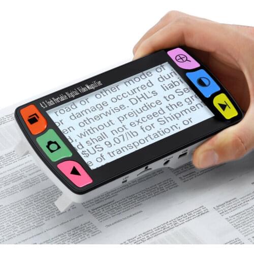 Eyoyo FD43 Digital Video Magnifier 16X Magnifier Screen for Low Vision vergrootglas met ledverlichting